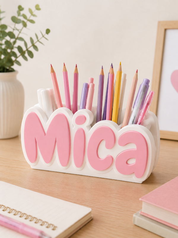 Producto - Portalápices Personalizado con Nombre 3D