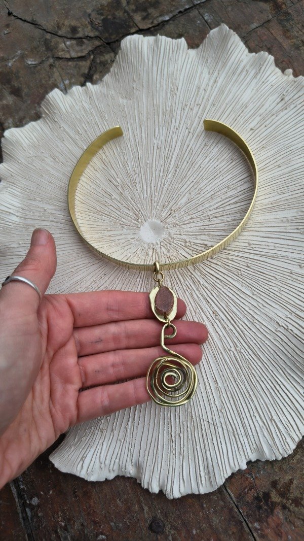 Producto - Colgante Espiral con cerámica - 0