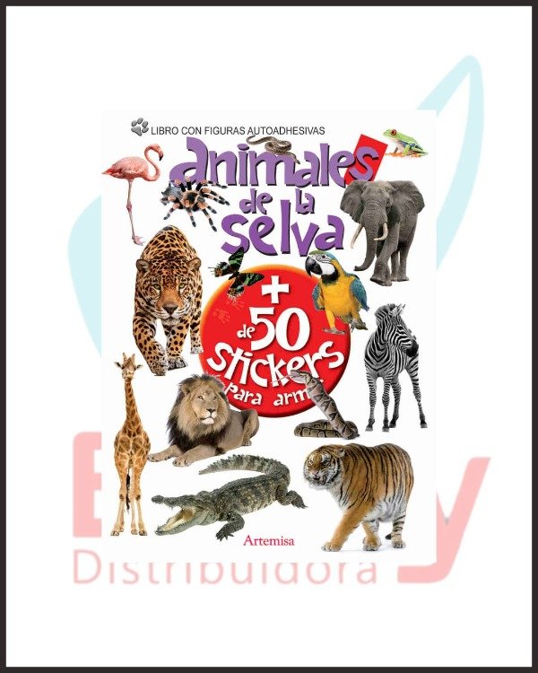Producto - 12804 Animales de la Selva - mas de 50 Stickers