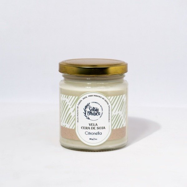 Producto - VELA DE CERA DE SOJA CITRONELLA