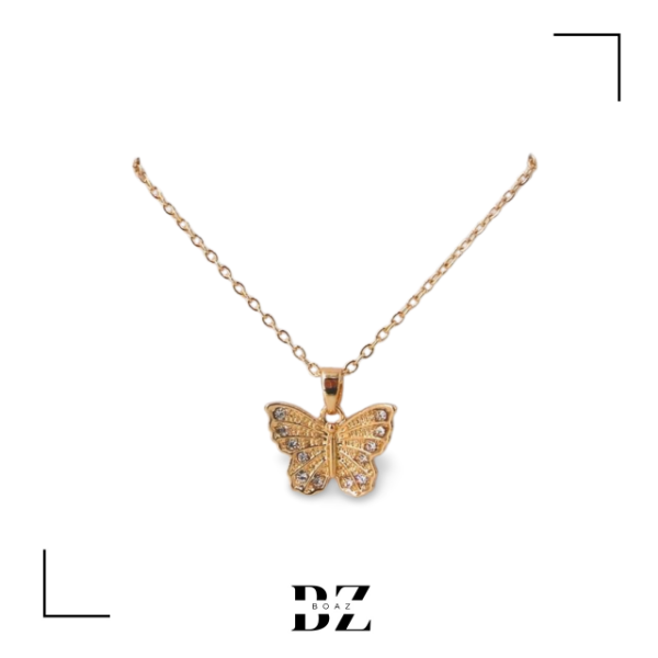 Producto - CADENA ACERO DORADO CON DIJE X PCS - 2054-8