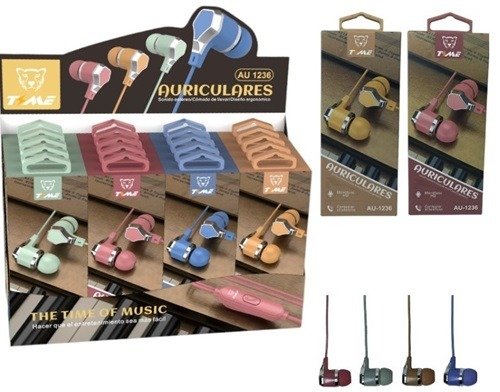 Producto - Auricular Manos Libres Time (con exhibidor)