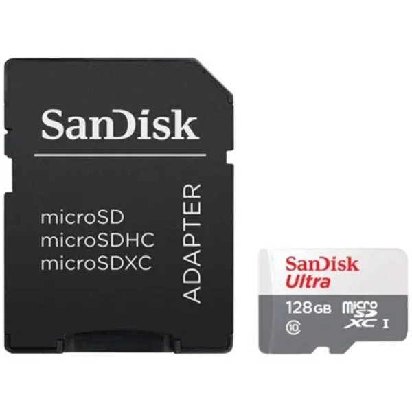 Producto - SanDisk Ultra SDSQUNR-128G-GN3MA - Microfono SD con Adaptador
