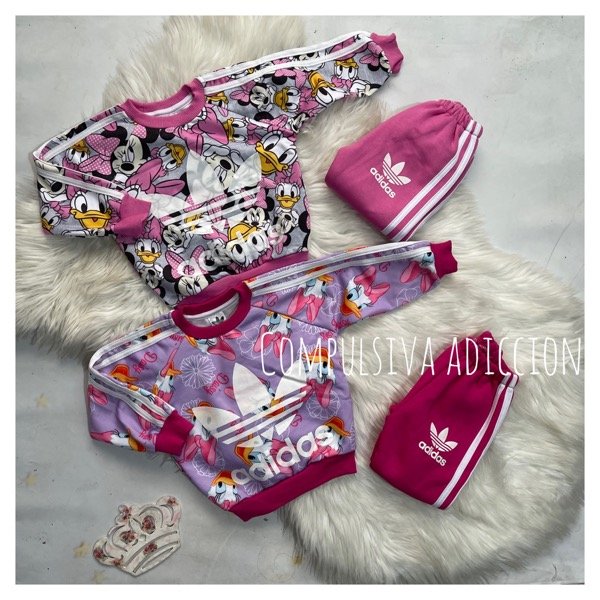 Conjunto Adidas Disney Minnie Niña Rojo | Solo Deportes