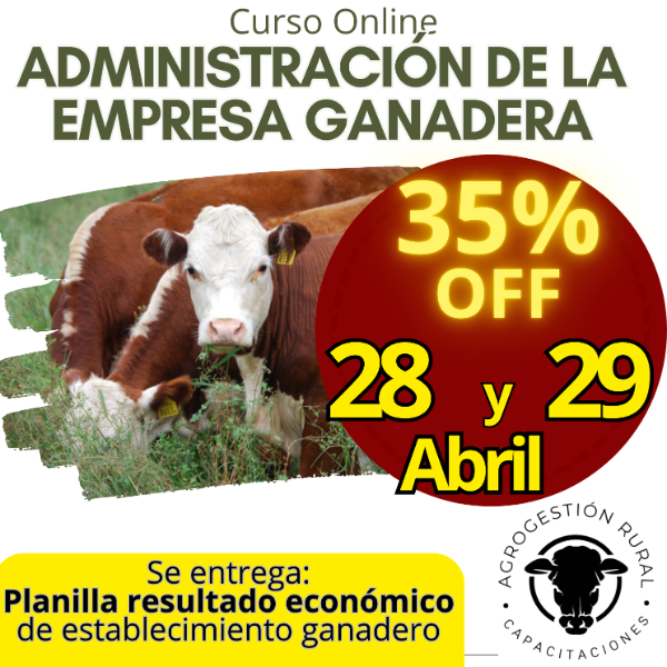 Producto - Curso online Administración de la Empresa Ganadera
