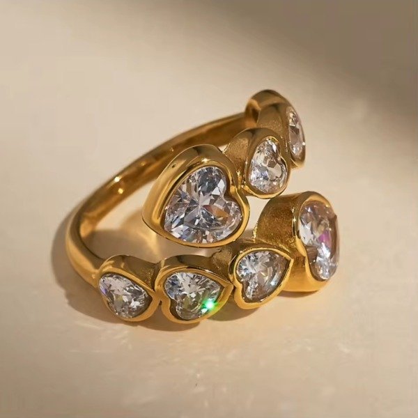 Producto - Anillo Golden Hearts