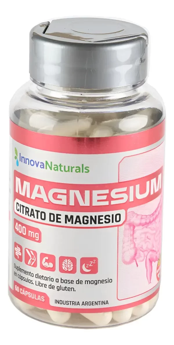 Producto - Innovanaturals Citrato De Magnesio X 60 Cápsulas - 0