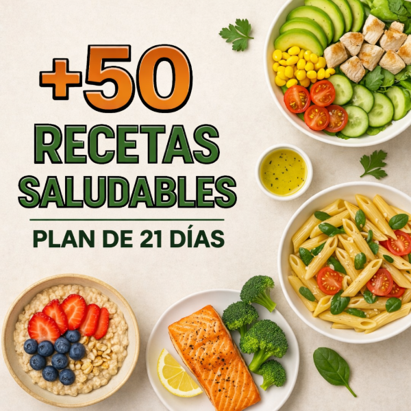 Producto - +50 Recetas Saludables - Plan de 21 Días