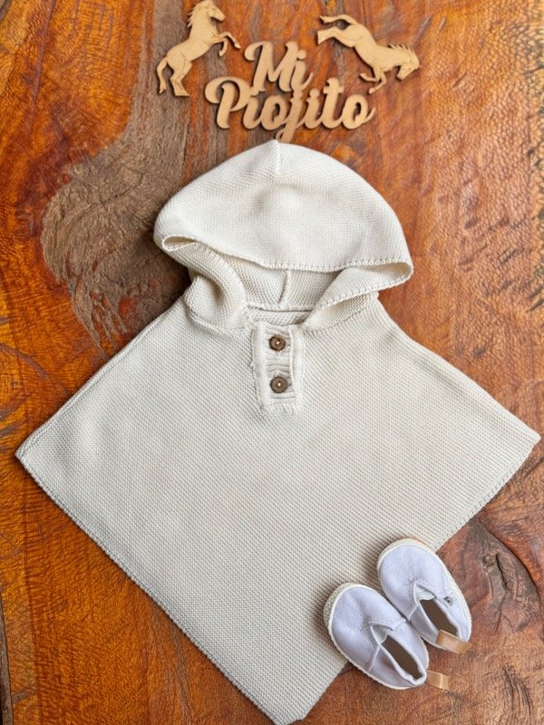 Producto - Poncho de hilo Crudo - 0