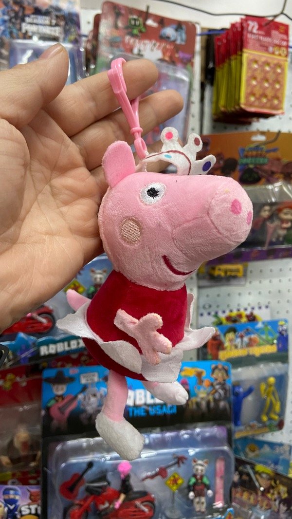Producto - Peluche Llavero Peppa Pig Peppa Princesa