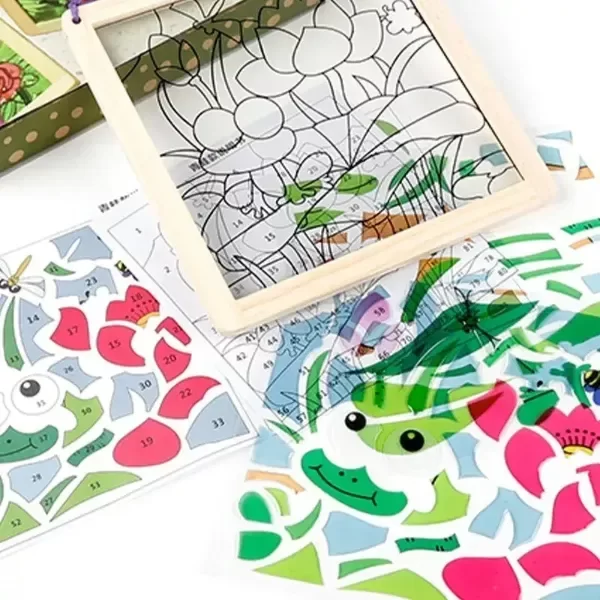Producto - Cuadro DIY. Manualidad. Arma el dibujo con pegatinas de gel. - 2