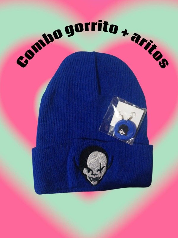 Producto - Combo gorrito de lana mas aritos los piojos 8