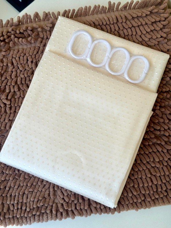 Producto - CORTINA DE BAÑO IMPERMEABLE NATURAL