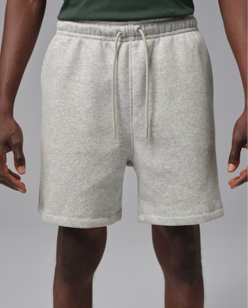 Producto - Jordan Brooklyn Short Gris Claro con Logo Blanco - 1