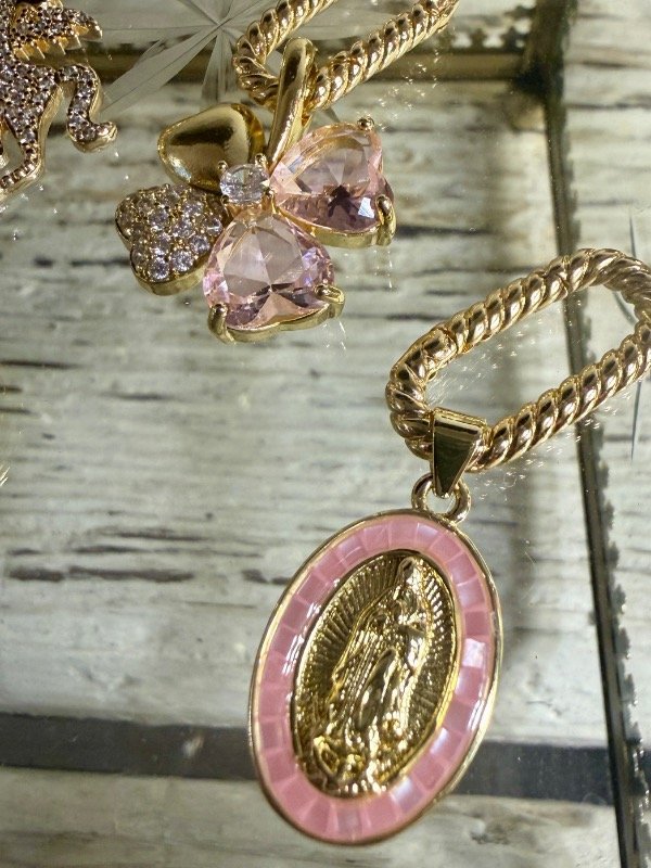 Producto - Dije milagrosa rosa