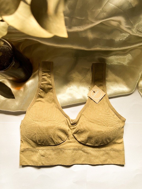 Producto - Corpiño deportivo liso NUDE Talle XL/XXL - 0
