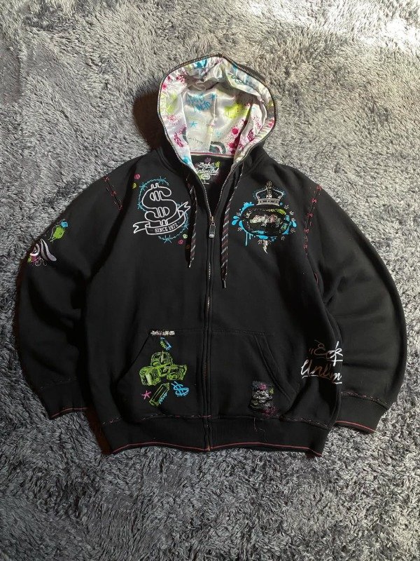 Producto - Full Zip Ecko Unltd  Graffiti Money King Rhino