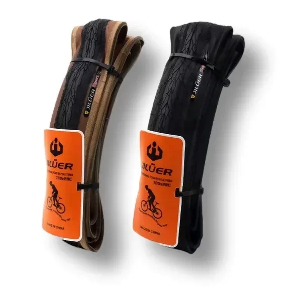 Producto - Cubiertas de Ruta JILUER 700c 25mm / 28mm Negro o Bicolor j1822 cubierta