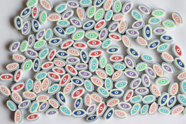 Producto - Fimo Pasantes Ojos Turcos Ovalados