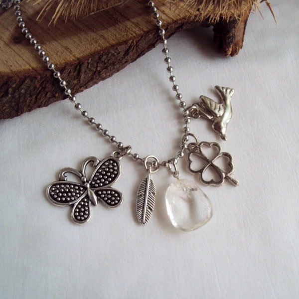 Producto - Collar Amuleto Señales con Cuarzo Cristal