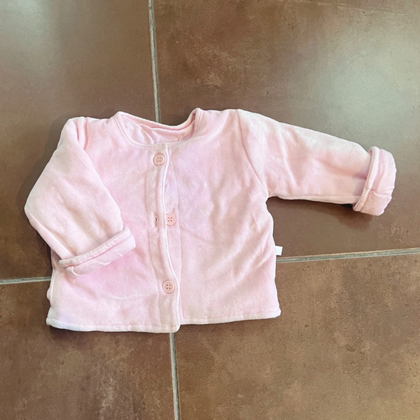 Producto - Saquito Plush Cheeky Grueso Rosa 9M