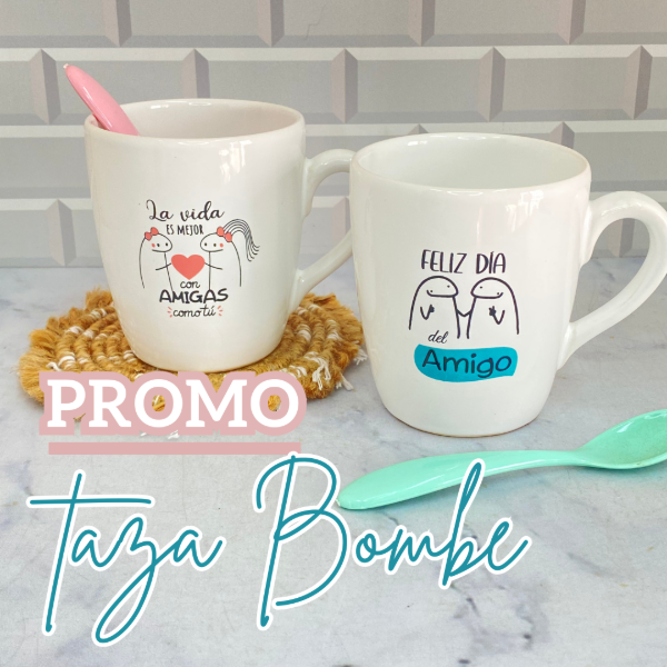 Producto - Combo 6 Tazas Bombe Cerámica Día del Amigo