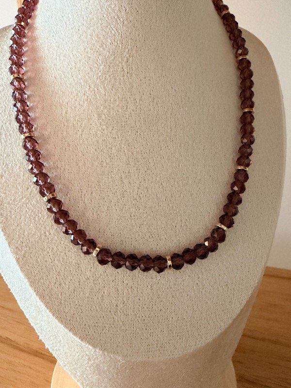 Producto - Color Bordeaux cristales grandes