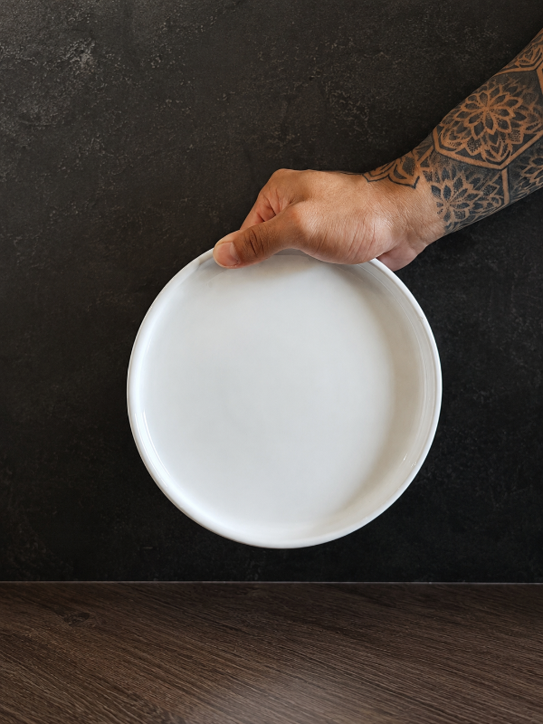 Producto - Set x6 "Plato Ala Curva 20cm - Blanco