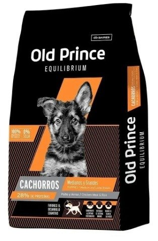 Producto - Old Prince - Equilibrium Cachorros Medianos y Grandes Pollo y Arroz