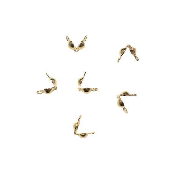Producto - Tapanudos de acero quirúrgico DORADO x50uni.