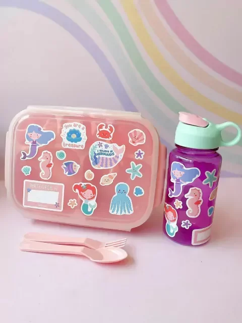 Producto - Kit botellita + lunchera bajo el mar!