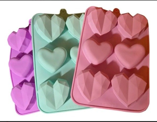 Producto - Molde corazón liso y diamante