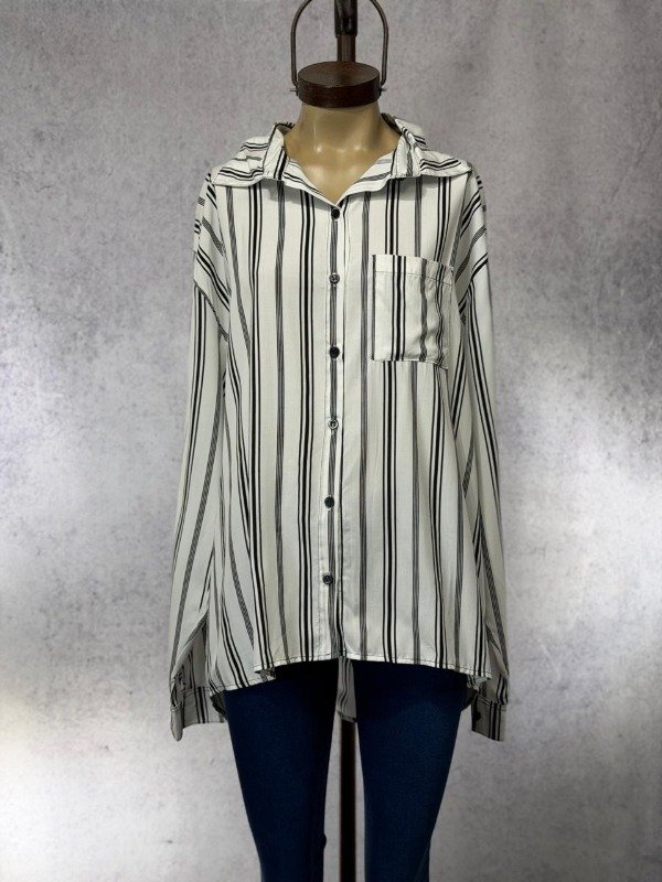 Producto - CAMISA CAO BLANCA Y NEGRA FIBRANA - 0