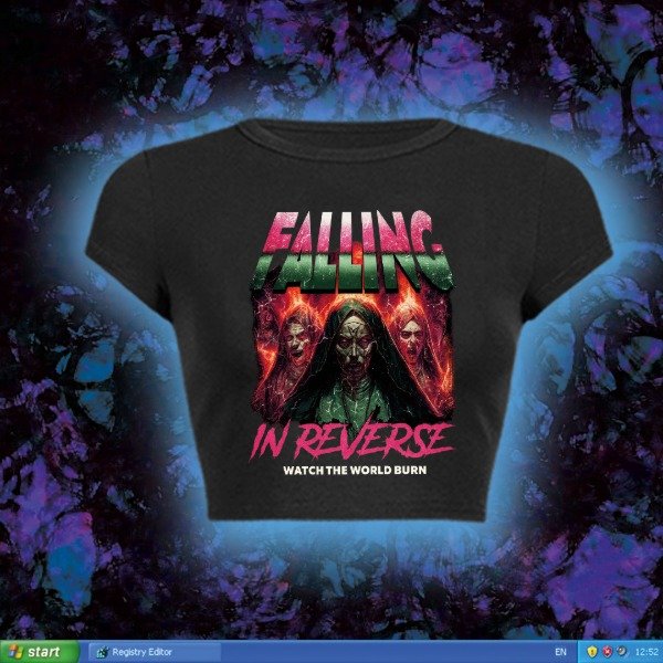 Producto - WATCH THE WORLD BURN - baby tee