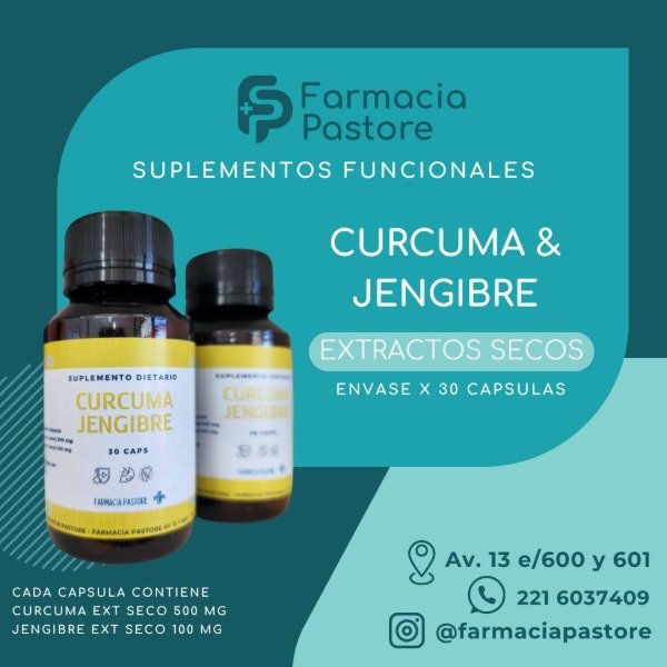 Producto - Capsulas con Cúrcuma + Jengibre