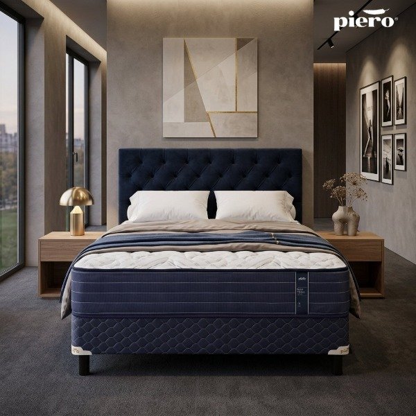 Producto - Sommier y Colchón Piero Max Tech Resortes Pocket 190x140 - 0