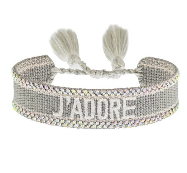 Producto - Pulsera ADORE GRIS TIRA BRILLOS