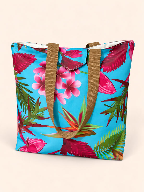 Producto - Bolso floreado con abrojo