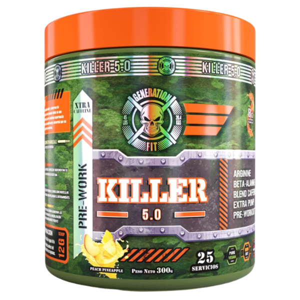 Producto - Killer 5.0 GENERATION FIT / Pre Entreno de Alta Potencia / 25 Servicios