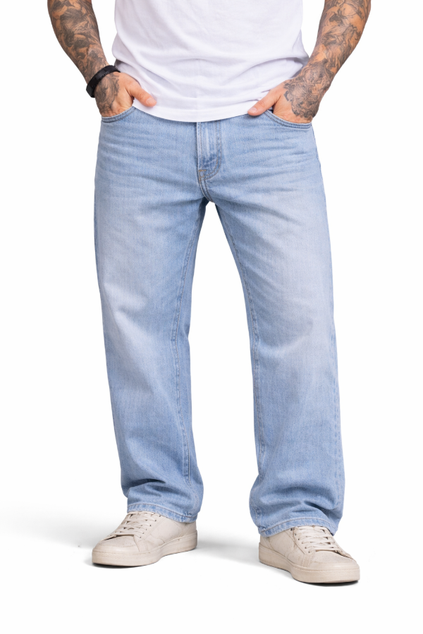 Producto - Jeans Celeste Jaspeado