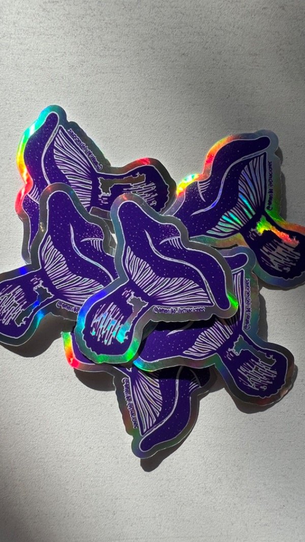 Producto - Sticker honguito violeta