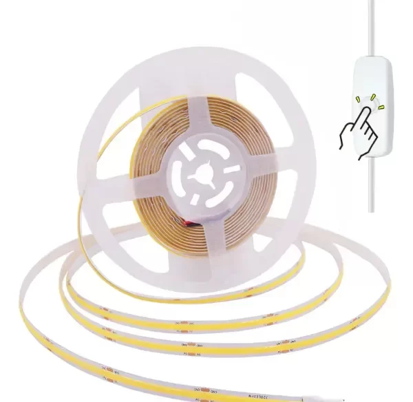 Producto - Tira Cob Led Luz 3mts Continua 320led/m Ip20 Blanco Cálido - 1