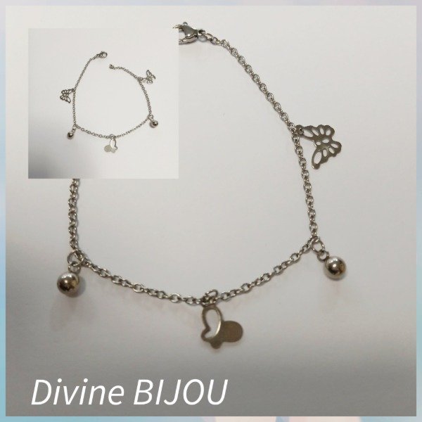 Producto - Pulsera mariposas acero