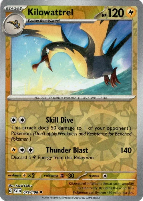 Producto - Kilowattrel - 079/198 - Scarlet and Violet - Reverse Holo