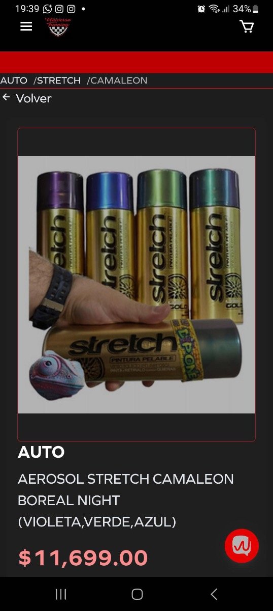 Producto - Aerosol stretch camaleon