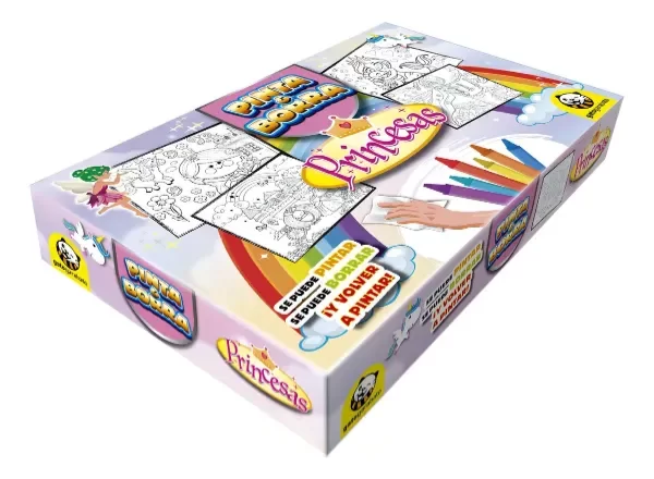 Producto - Pinta y borra princesas Marca: Gato garabato