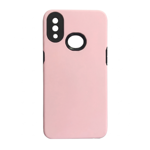 Producto - Funda TPU revestida con Silicona - Color Rosa y Negro - Samsung A10S - Mobile