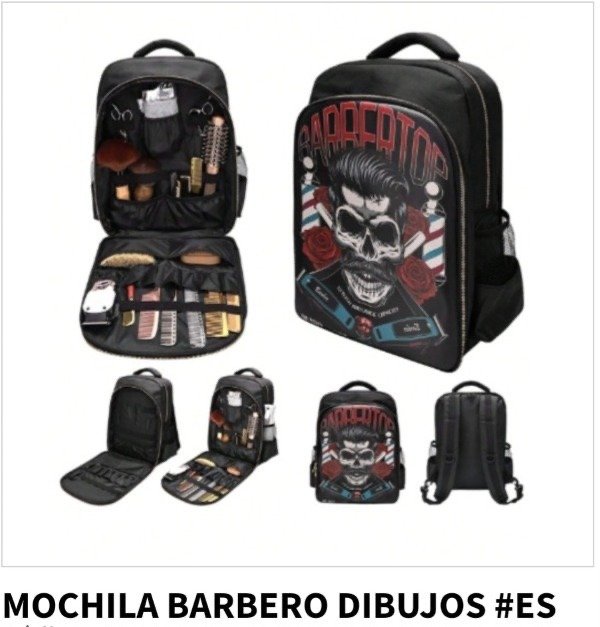 Producto - Mochila barbero dibujos