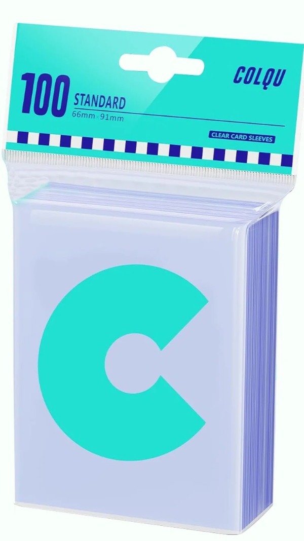 Producto - 100 Folios COLQU Standard Para Pokemon/Magic/Yugioh (Penny Sleeves)