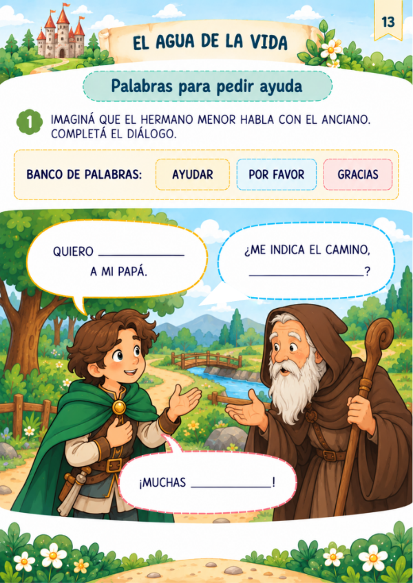 Producto - EL AGUA DE LA VIDA: Cuadernillo de comprensión lectora y escritura - 7
